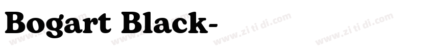 Bogart Black字体转换